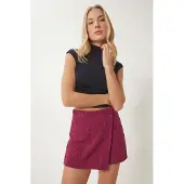 Happiness İstanbul Hoge Taille Mini Gepaneerde Rok