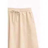 MixRay Hoge Taille Poplin Rok met Touwtje Detail