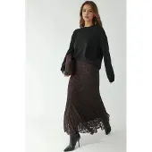 Hiccups for Kids Hoge Taille Kanten Maxi Rok