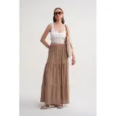 MixRay Hoge Taille Maxi Rok