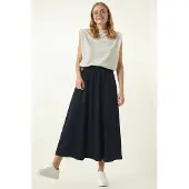 Happiness İstanbul Elastische Taille Maxi Rok