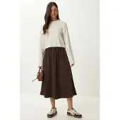 Happiness İstanbul Elastische Taille Maxi Rok