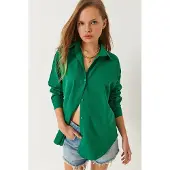 Bianco Knoopsluiting Poplin Overhemd met Kraag