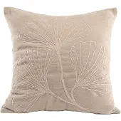 Tiseco kussen Julot Ginko zand - 100% polyester - 45 x 45 cm