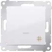 Kontakt-Simon Contactdoos Simon DW7L.01/11, kunststof, wit, IP20, IP44, 250 V, 10 A, 75 mm