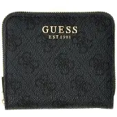 GUESS portemonnee Coleen Logo Zip Around Wallet Coal Logo donkergrijs