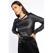 Aaiko Dames Tops & T-shirts Millie Pes 144 - Metallic - Maat S