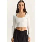 Bianco Basis Crop Top