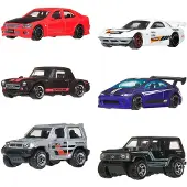 Hot Wheels Silver Series - Set van 6 Japanse Voertuigen