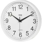 Teesa TSA0037 - Wandklok - 25 cm - wit