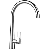Schock armatuur GOTA, chroom, met vast uitloop / Éénhendelmengkraan / Designarmatuur