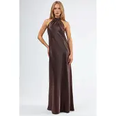 Hiccups for Kids Halterneck Maxi-jurk met Sjaaldetail
