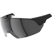 ABUS MagneticVisor voor de fietshelm HYP-E - en de varianten ACE en BL.ACE - magnetisch helmvizier beschermt tegen wind en weer - fietshelmaccessoires - maat S/M, smoke
