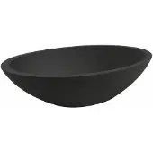 Wiesbaden Waskom kim ovaal 59x35x11 cm solid surface mat zwart