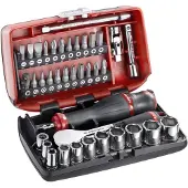 Facom 1/4 Socket Set 6Pt 5.5-14Mm R.181 38Pc - R.181NANOPB - R.181NANOPB