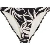 Marc O'Polo Bikinibroek ' Abstract Floral ' zwart / wit