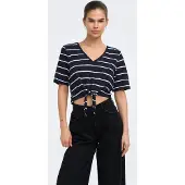ONLY Shirt 'ONLSUMMER' donkerblauw / wit