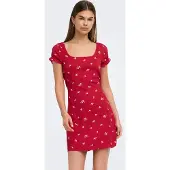 ONLY Jurk 'ONLHillary' pastelgroen / rood
