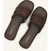 Notre-V Dames Slippers 9672la - Bruin - Maat 40