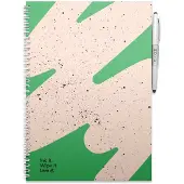 MOYU Flashy Moss Erasable Notebook | MOYU Back to Stone A4 / Hardcover