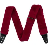 Fender Poodle Plush, Gitaaraccessoires, Rode Gitaarband