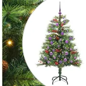 vidaXL Kunstkerstboom Groen 150 cm PVC en Metalen