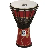 Toca Percussion Toca 7" Djembe Freestyle Rope Tuned Bali Red
