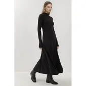 Hiccups for Kids Textuur Half Turtleneck Maxi-jurk