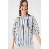Big Dart Gestreept Poplin Shirt