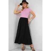Bigdart Maxi Rok met Elastische Taille