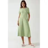 Hiccups for Kids Ronde Hals Korte Mouwen Basis Midi Jurk