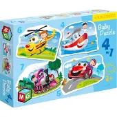 Multigra Puzzle Baby 4in1 Fahrzeuge