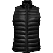 Sols Vrouwen/dames Wilson Lichtgewicht Gewatteerde Bodywarmer (Zwart)