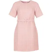 Freebird Dames Jurken F-wv-boucle-gold-26-1 - Roze - Maat L