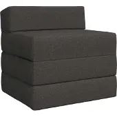 vidaXL Vouwbare Sofa Bed Donkergrijs 70 x 60 x 49 cm Stof