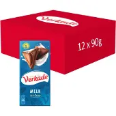 Verkade - Chocolade Reep - Melkchocolade - 12 x 90 gram
