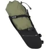 Xlc BA-G02 Zadeltas – Fietstas Zadel – 15L – Waterdicht – Reflecterend – Zwart/Groen