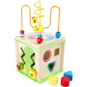 Small Foot - Houten Activiteiten Motoriek Spiraal 5in1