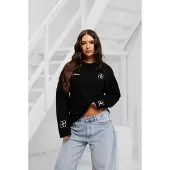 24 uomo Symbol Longsleeve Shirt Heren Zwart/Wit | Maat:XXL