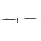 vidaXL Ophangset voor schuifdeur 213 cm koolstofstaal