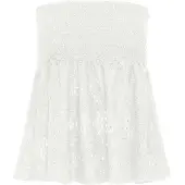 ONLY Onlluz Bandeau Top Dames Wit Xl