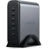 Satechi USB C oplader | 6 poorten (USB C, 200W, GaN, Power Delivery)