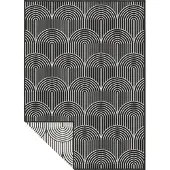 Home Collection Dubbelzijdig Buitenkleed Flatweave - Zwart 120 x 170 cm
