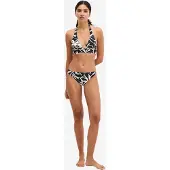Marc o'polo Bikinibroek ' Abstract Floral ' zwart / wit