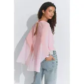 Gina Tricot  - Chiffon cape top - cape tops - Roze - XL - Dames