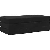 vidaXL Vouwbare Sofa Bed 140 x 67 x 45 cm Zwart