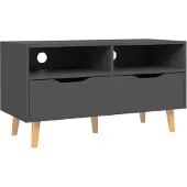 vidaXL Tv-meubel 90x40x48,5 cm bewerkt hout grijs