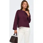 ONLY Shirt 'ONLFREJA' aubergine