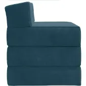 vidaXL Vouwbare Sofa Bed Blauw 70 x 60 x 63 cm Fluweel