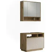 Vicco Badkamerset Beatrice Kasjmier/Artisanaal eiken 2-delig, Model 61313